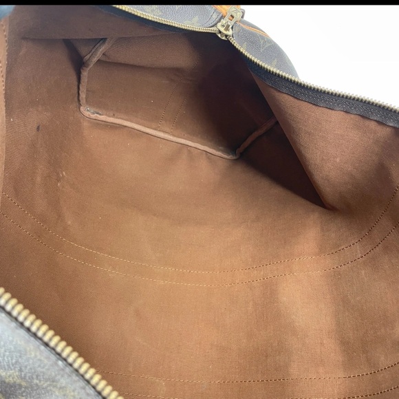 Louis Vuitton Monogram Canvas Duffel Bag with Tan Accents - Picture 14 of 16